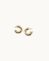 Medium Thick Chunky Open Hoop Earrings