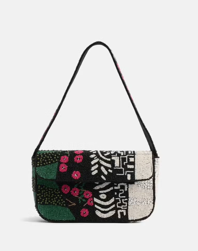 The IT girl: Emerald Beaded Shoulder Purse