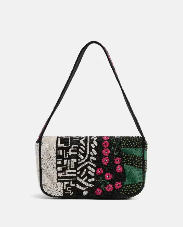 The IT girl: Emerald Beaded Shoulder Purse