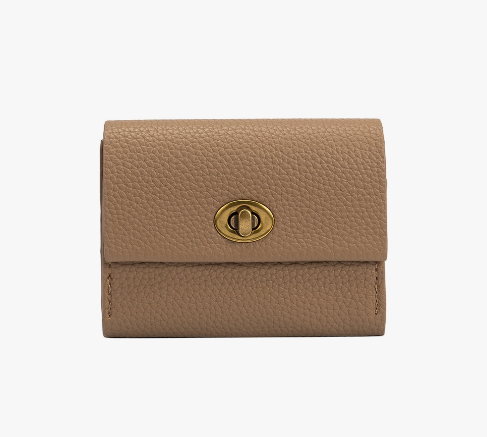 The Rita: Taupe Card Case Wallet