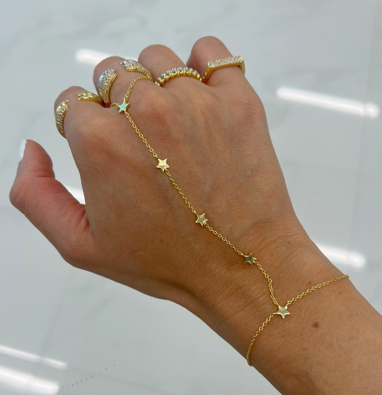 The Loui: Gold Hand Chains