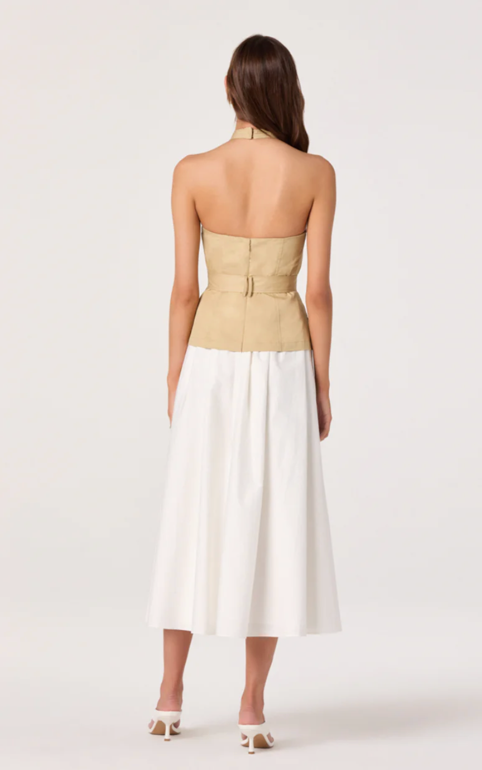 Aleda Belted Midi Dress