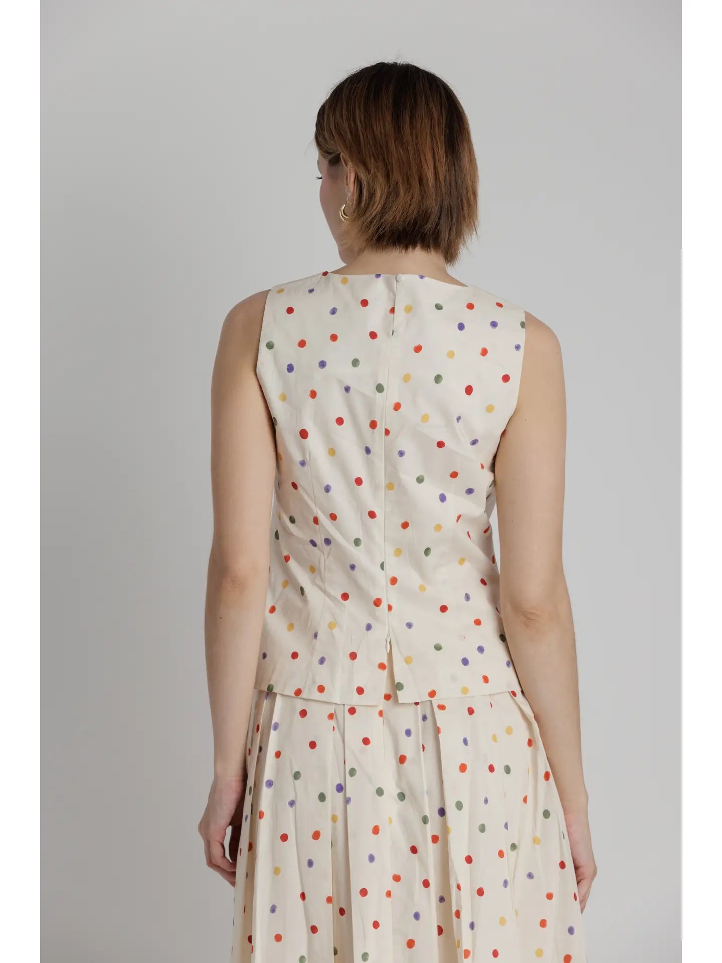 Rosie Colorful Polka Dot Tank
