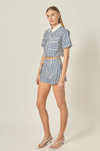 Nautical Stripe Tailored Shorts