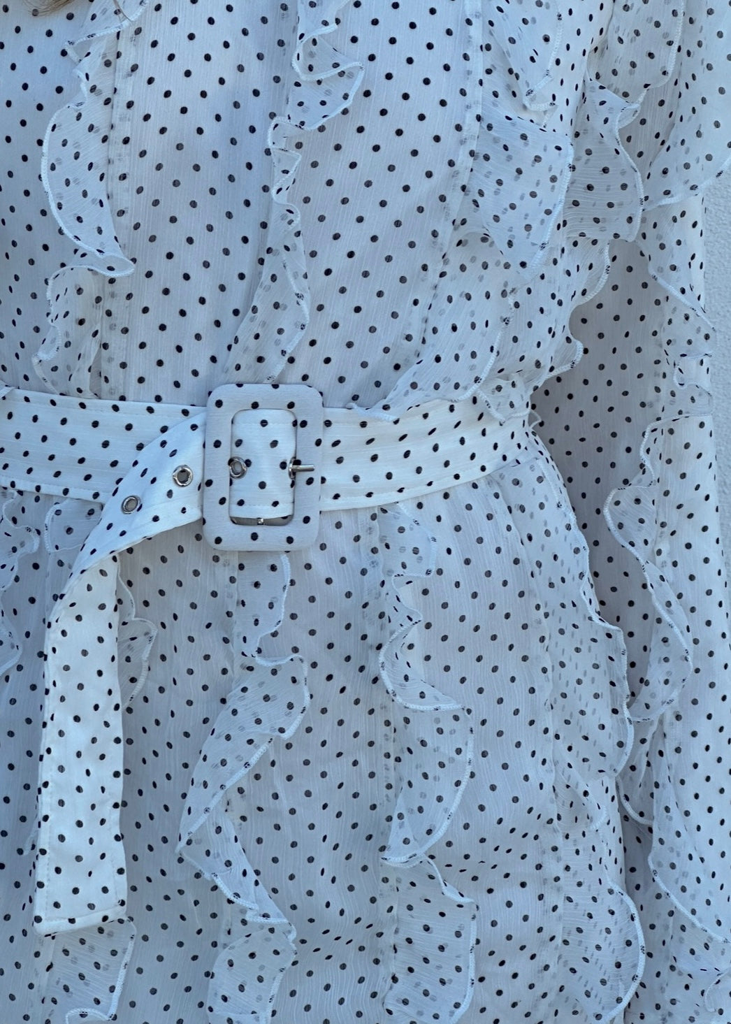 The Hailey: Polka Dot Maxi Detail Dress