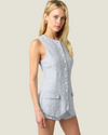 The Lucy: Striped Sleeveless Vest