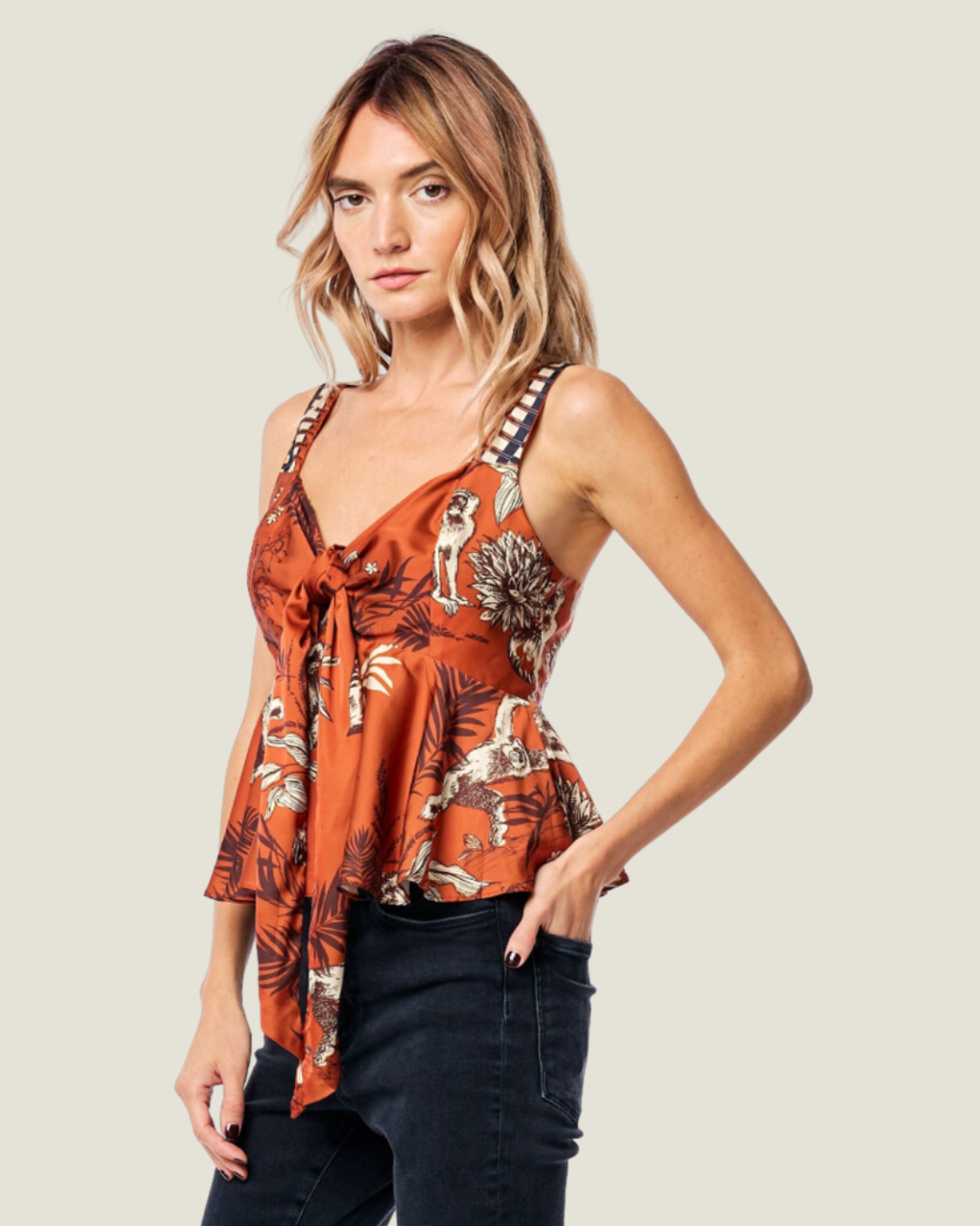 The Casablanca: Knot-Front Top