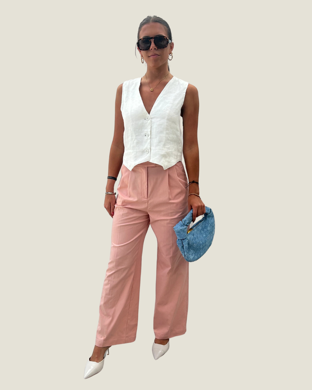 The Hallie: Relaxed Rose Trouser