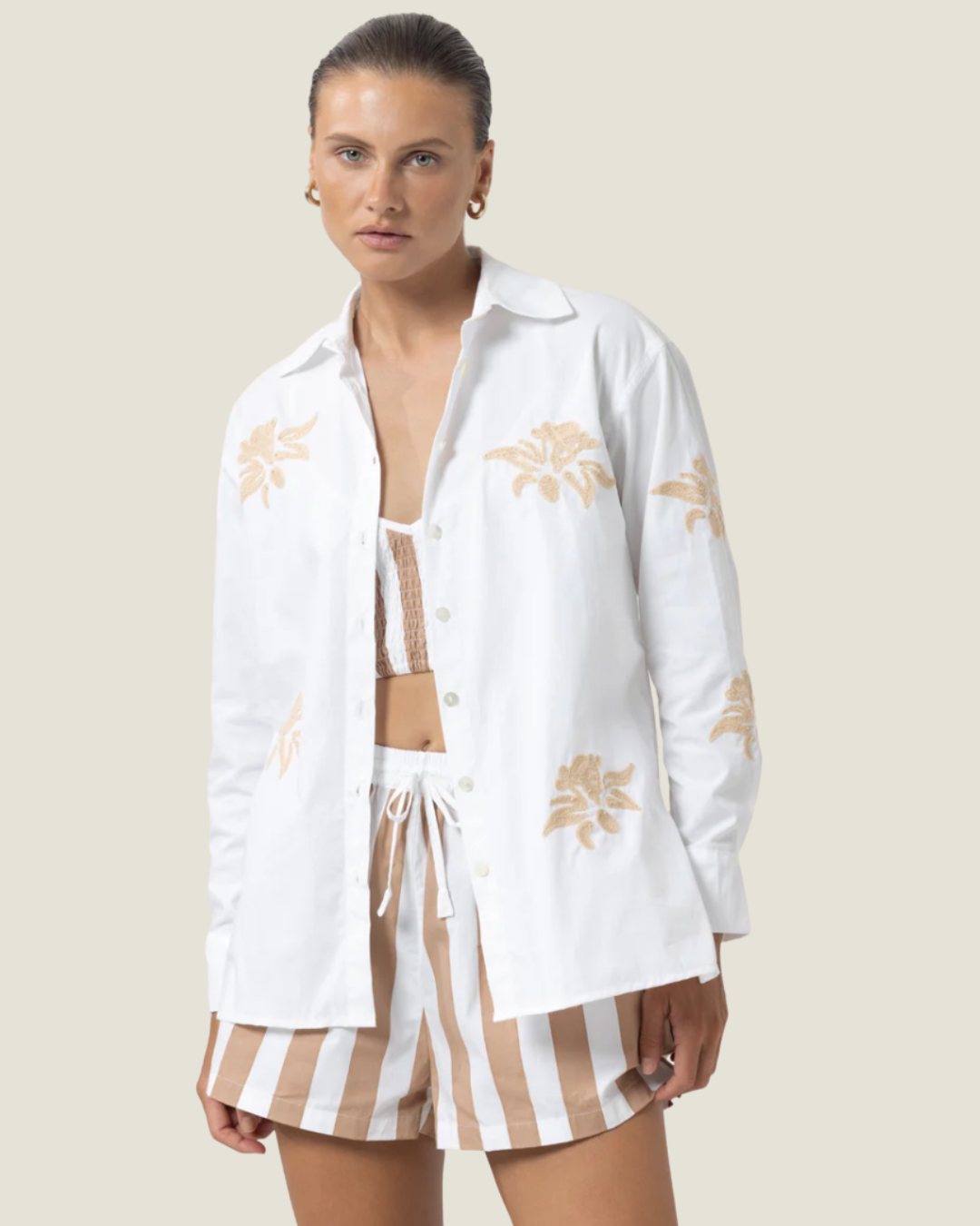 The Jayce: Embroidery Poplin Shirt