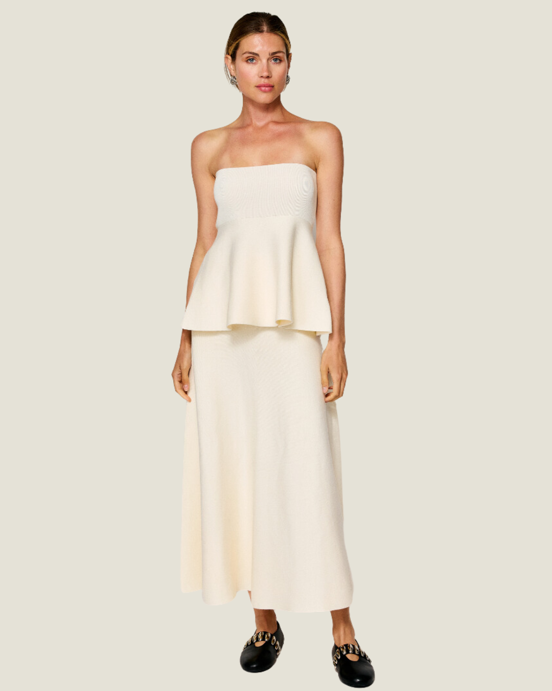 The Genevieve: Midi Knit Skirt