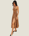 The Everett: Polka Dot Linen Midi