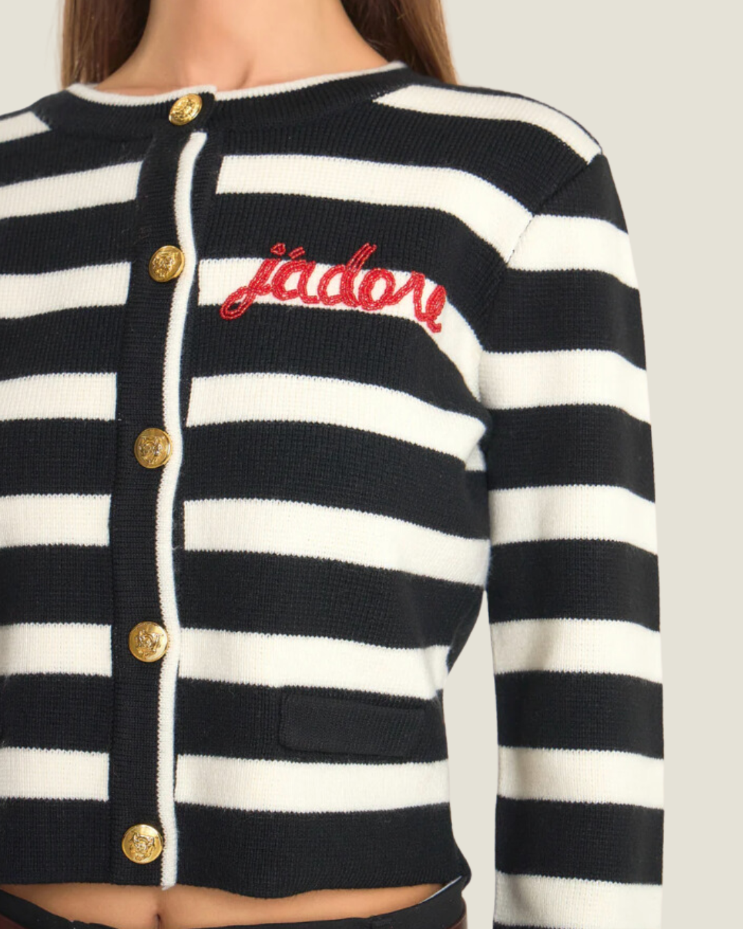 The J’adore: Knit Striped Cardigan