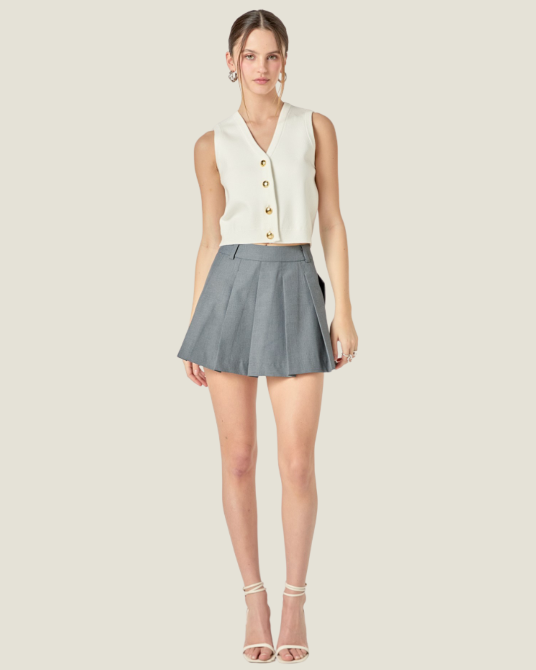 The Matilda: Striped Knit Vest