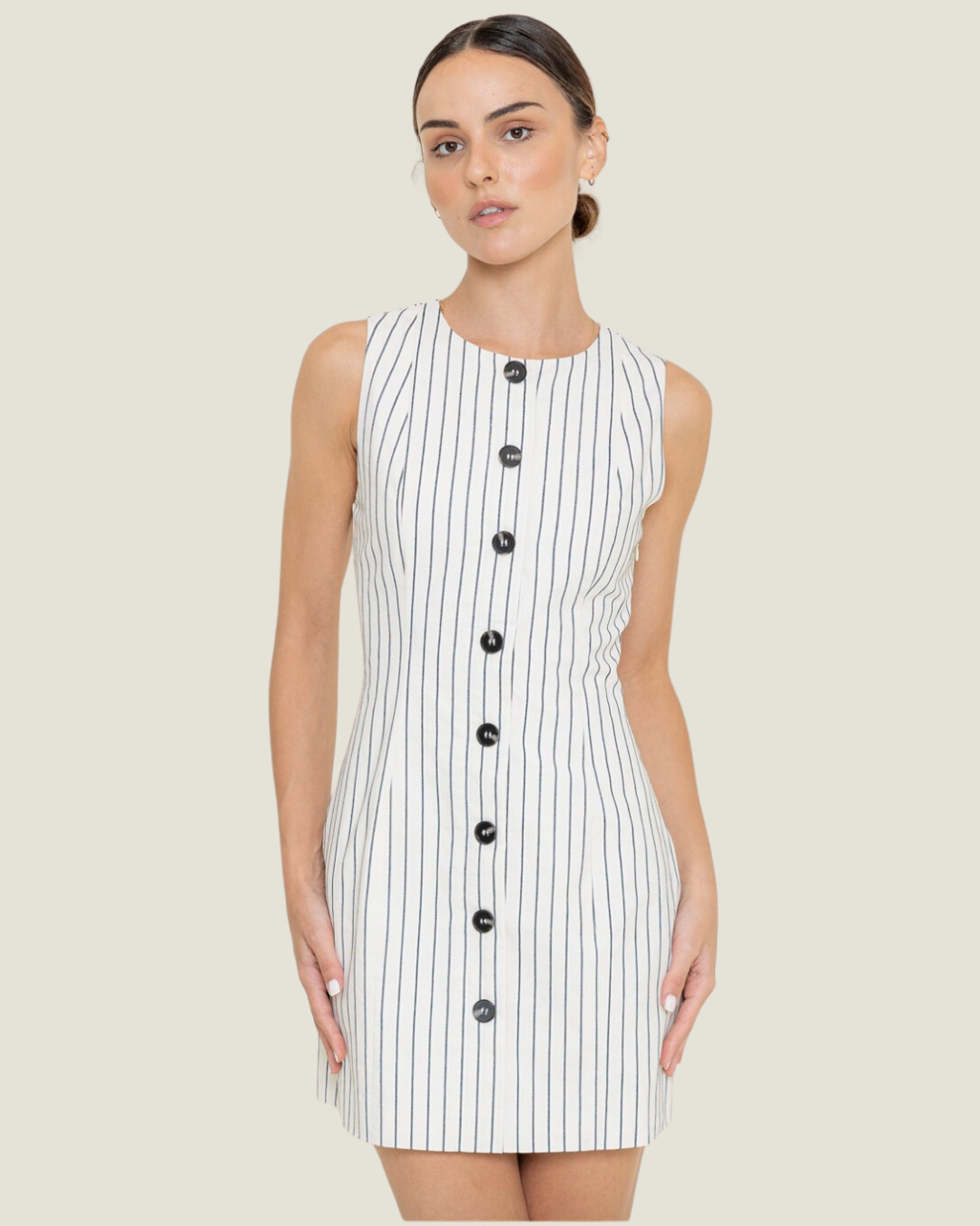 The Provence: Tailored Stripe Mini