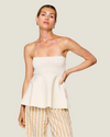 The Genevieve: Knit Peplum Top