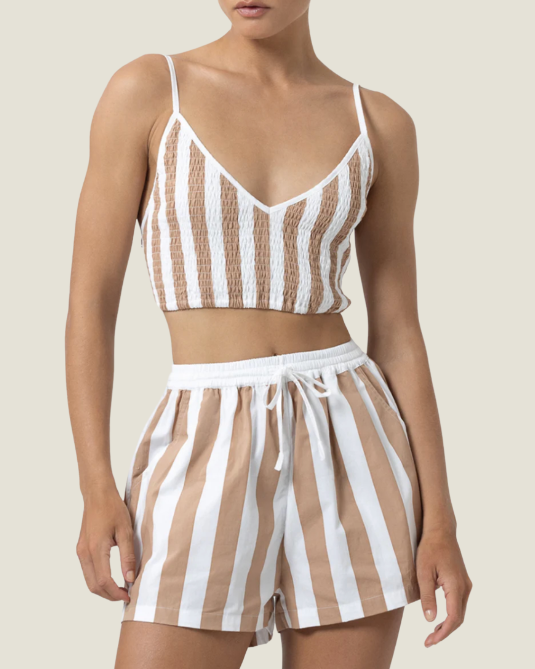 The Donovan: Poplin Striped Shorts