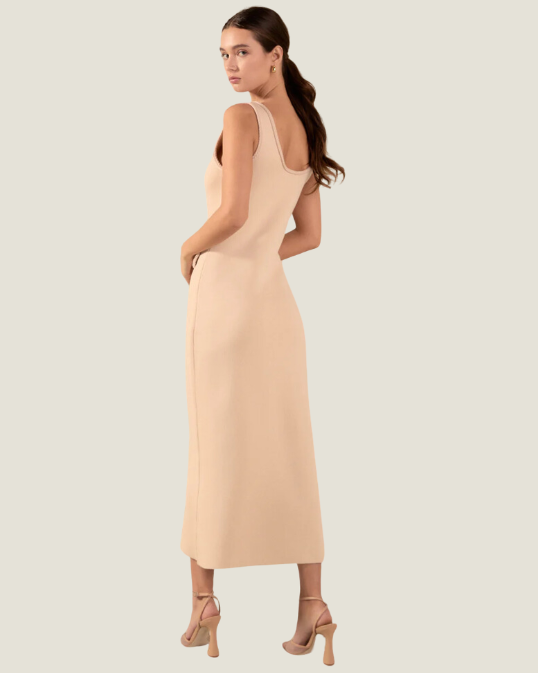 The Colette: Braided Sleeveless Midi Dress