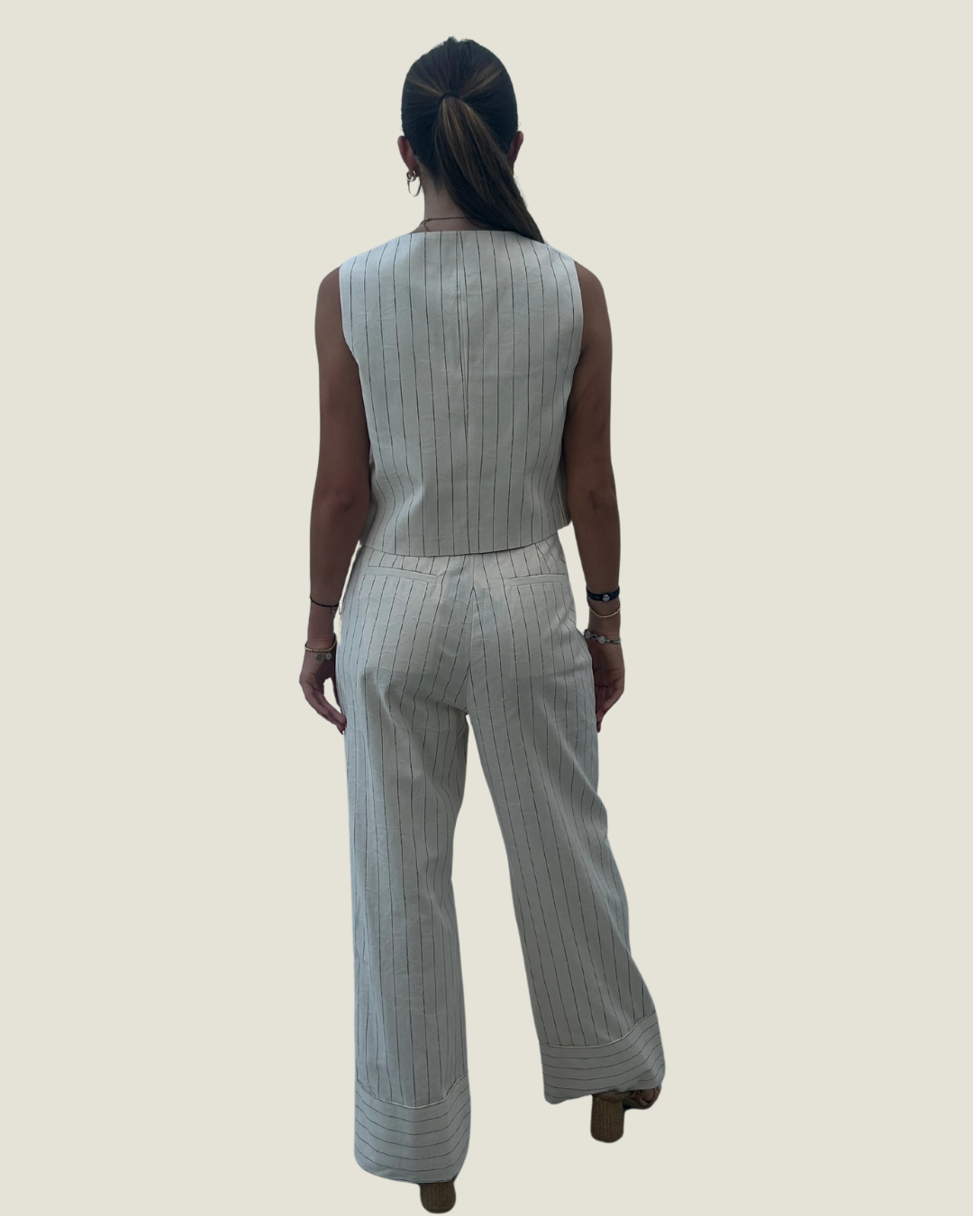 The Lennox: Relaxed Pinstripe Vest