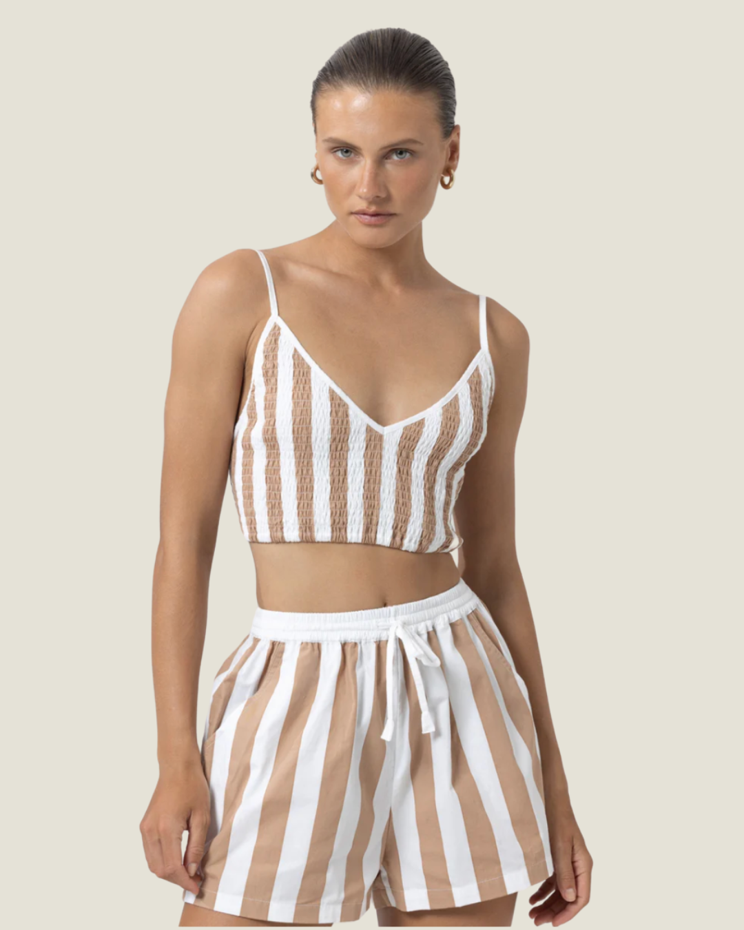 The Donovan: Poplin Striped Shorts