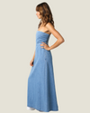 The Winona: Strapless Denim Maxi