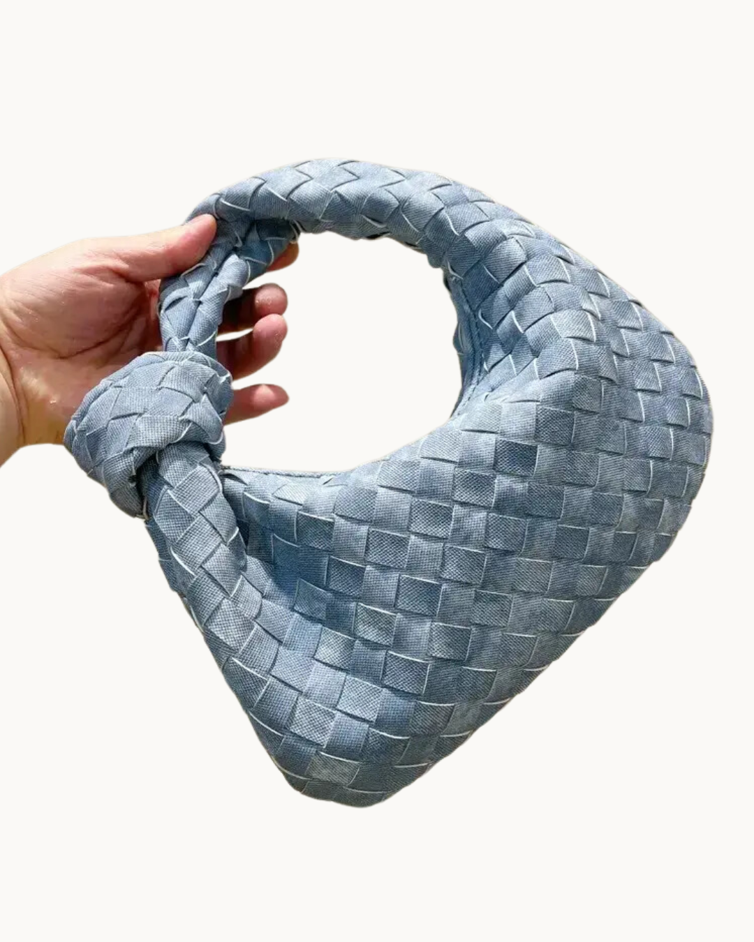 Denim Knot Bag: Medium